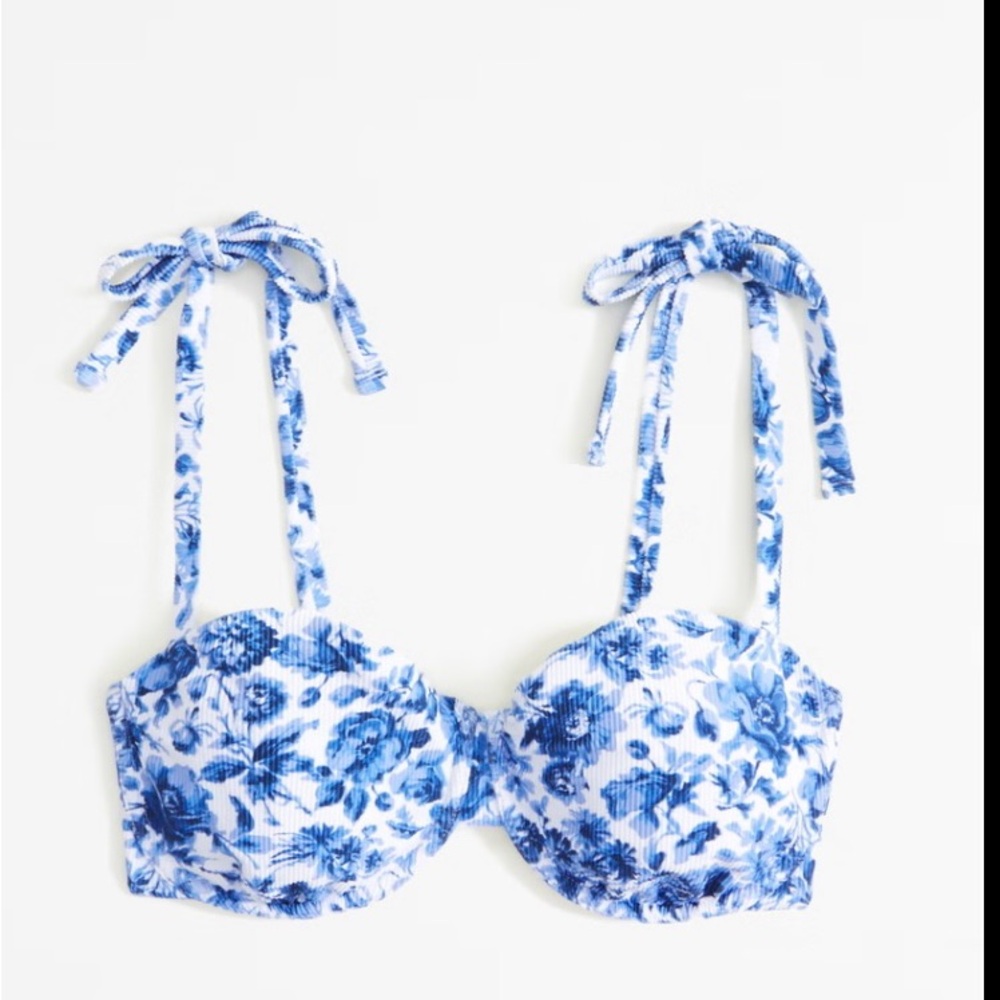 Abercrombie tie strap underwire bikini top